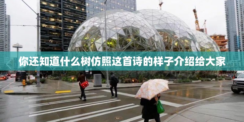 你还知道什么树仿照这首诗的样子介绍给大家