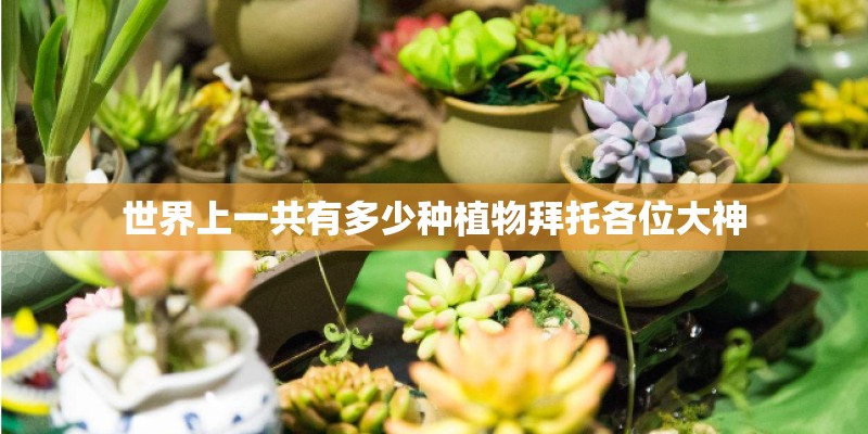 世界上一共有多少种植物拜托各位大神