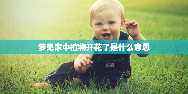 梦见家中植物开花了是什么意思