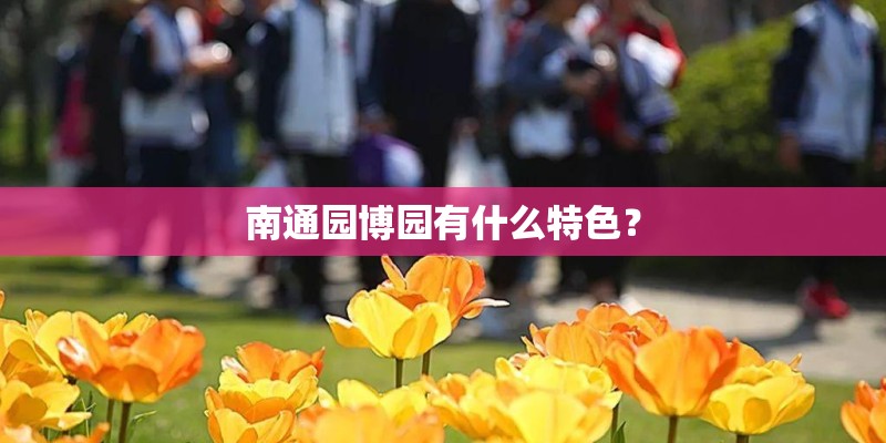 南通园博园有什么特色？