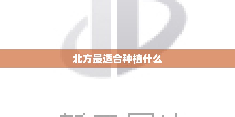 北方最适合种植什么