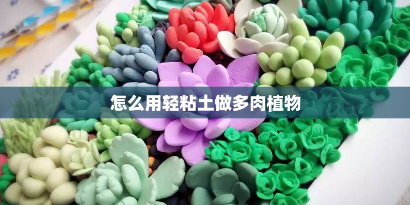 怎么用轻粘土做多肉植物