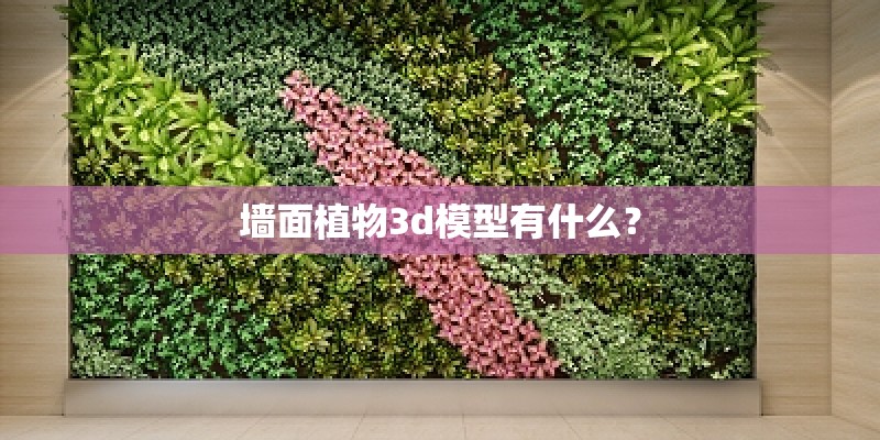墙面植物3d模型有什么？