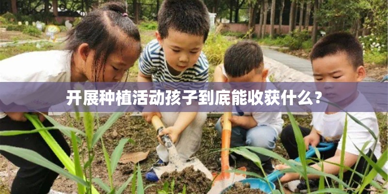开展种植活动孩子到底能收获什么？