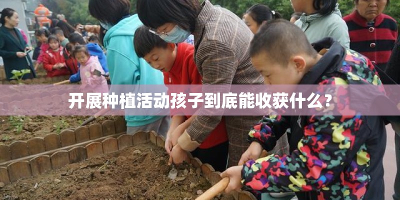开展种植活动孩子到底能收获什么？