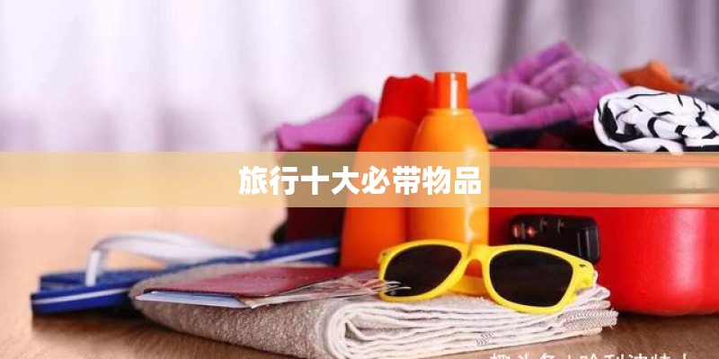 旅行十大必带物品