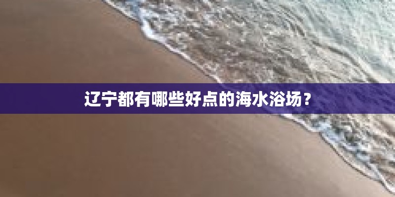 辽宁都有哪些好点的海水浴场？