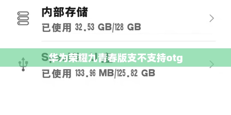 华为荣耀九青春版支不支持otg