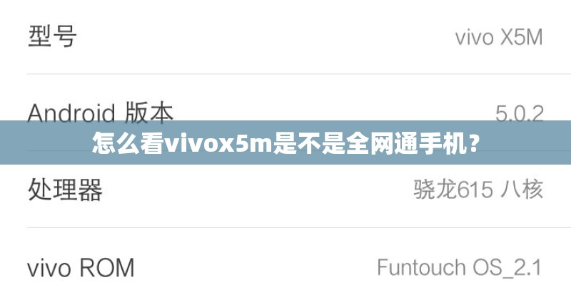 怎么看vivox5m是不是全网通手机？