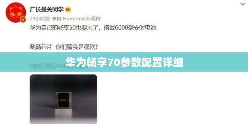 华为畅享70参数配置详细