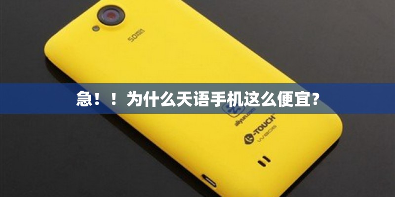 急！！为什么天语手机这么便宜？