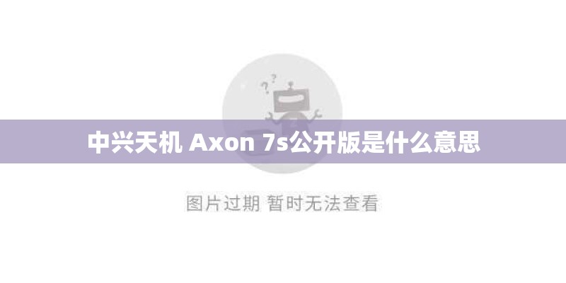 中兴天机 Axon 7s公开版是什么意思
