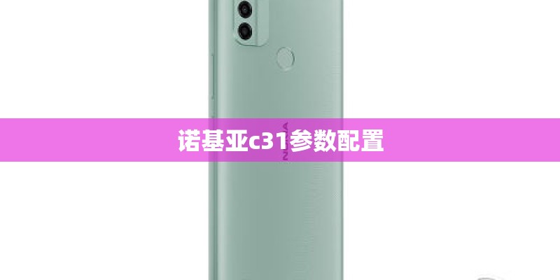 诺基亚c31参数配置 诺基亚c31参数配置
