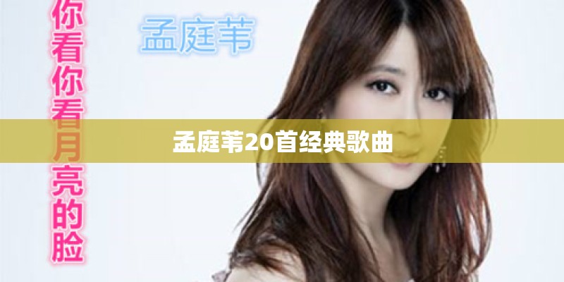 孟庭苇20首经典歌曲